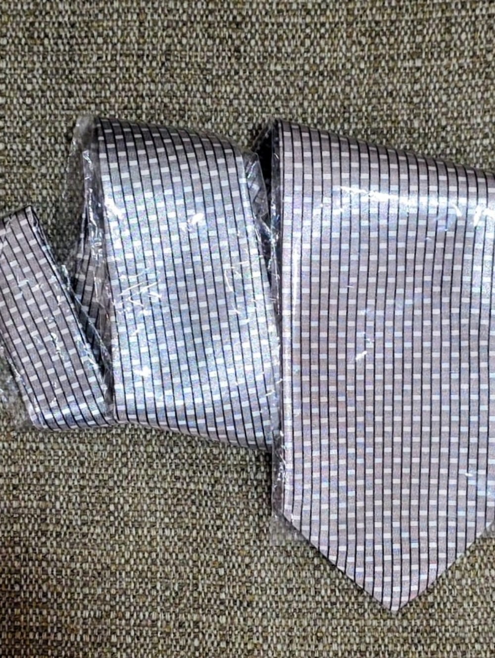 Bordeaux Black & White Pinstripe Dress Shirt